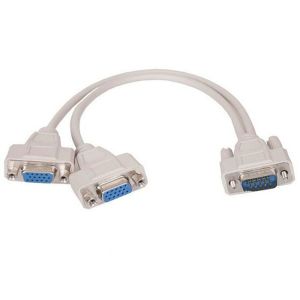 Beige Color Monitor Video Cable High Fidelity Transmission HDPE Insulation