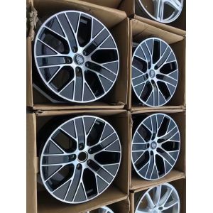 20 Inch Silver 5 Double Spokes Cast Alloy Genuine Wheels For Porsche Tayacan