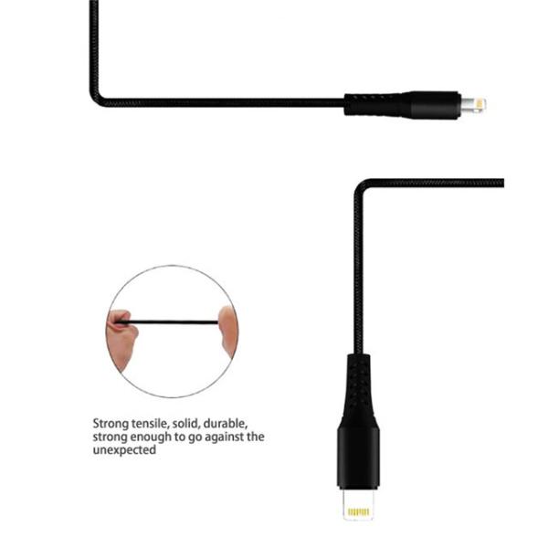 3FT 6FT 10FT USB Data Cable IPhone Charger Cord 1m 1.8m 3m Length Customized