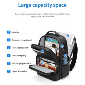 High grade gift custom logo men's outdoor waterproof laptop bag business