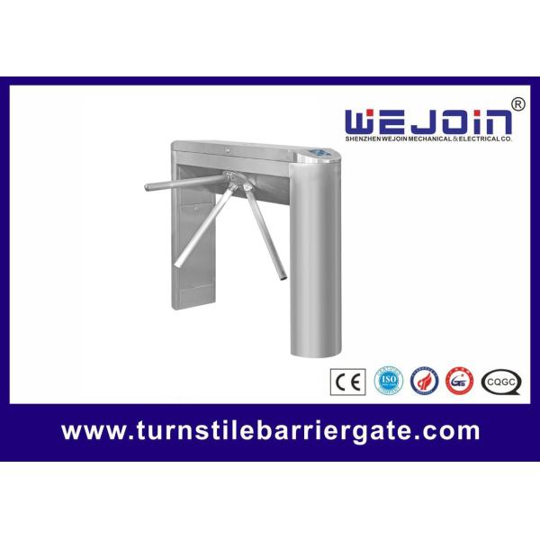Automatic Pedestrian Access Control Turnstile Gate Waist High 304 Stainless