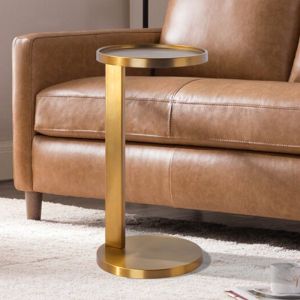 Hotel Golden Metal Side Table Modern High End Interior Furniture Customisation