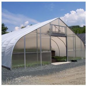 Polycarbonate Tunnel Greenhouses With Climate Control Galvanized Steel Frame