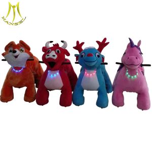 Hansel mountable animals motorized plush animals ride toys battery powered