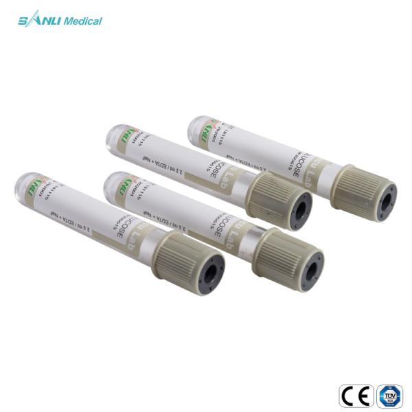 Buy Medical Disposable Gray Vacuum Blood Collection Glucose Tube at wholesale prices