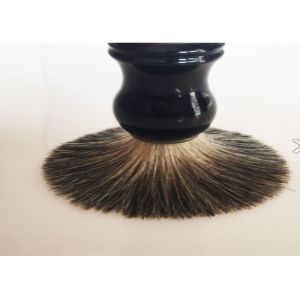 Quality 100% Black Pure Badger Men Shaving Brush Wet Beard Hair Black Resin Handle for sale