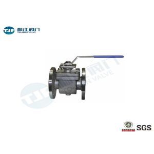 Direct Mountable Industrial Ball Valve , Flanged Top Entry Ball Valve