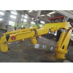 Pedestal Mounted Ship Crane Hydraulic Folding Crane Custom Design Operate Conveniently