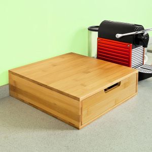 bamboo k cup dispenser organizer storage drawer