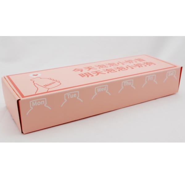Custom Pink Corrugated Mailer Boxes Matt lamination Gold Foil With Logo