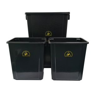 PP Plastic Black SMT Electrostatic Cleanroom Tool Box Trash Can Antistatic ESD