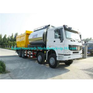 ZZ3317N4667D1 Road Maintenance Machinery , Fiber Asphalt Chip Seal Chip Sealer