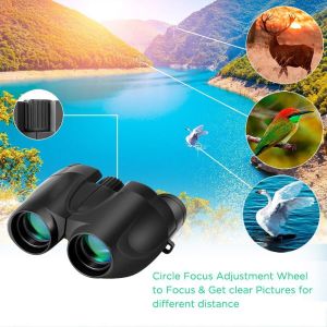 Mini 10X25mm Compact Waterproof Binoculars Telescope With Zoom Lens