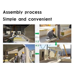 Galvanized Steel Bending 180g Movable 40ft 20ft Prefab Container House for