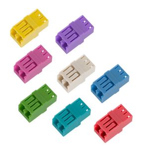 Yellow / Red / Blue LC Duplex Adapter RJ45 Low Environmental Sensitivity