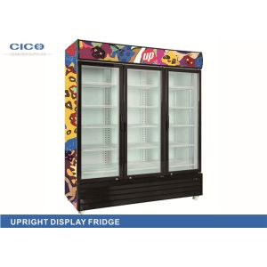 High Capacity 3 Door Upright Fridge Digital Temp Control Eco - Friendly