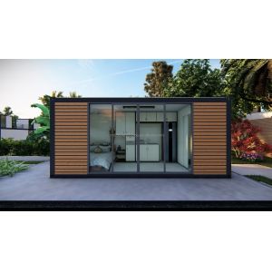 20ft Modern Design Prefabricated Wooden House Steel Material Tiny Container