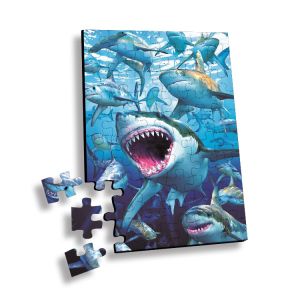 100 Piece Plastic 3D Lenticular Printing Puzzle For Souvenir