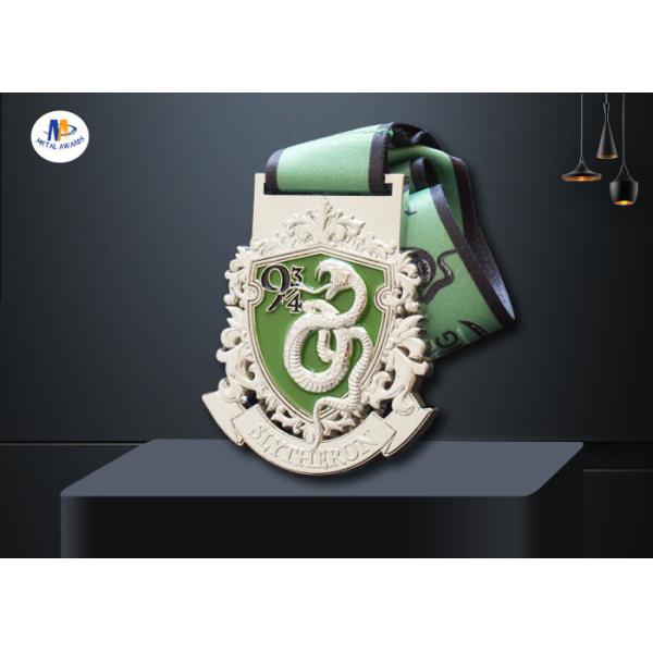3D Design And Cut Out Custom Award Medals Color Filled With Heat Transfer