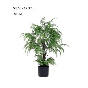 Mutiple Trunks Fake Fern Plants , Artificial House Plants Everlasting Tropical