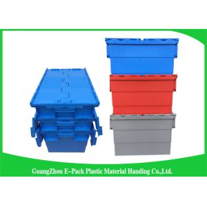 Eco-friendly Stackable Heavy Duty Plastic Storage Containers With Attached Lids