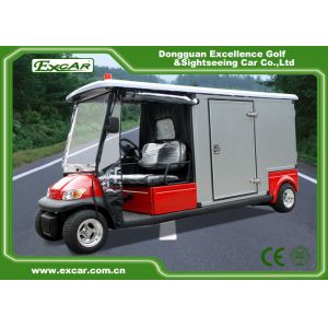 2 Seater Electric Ambulance Car 3.7KW 48V Trojan Battery With Cargo Box