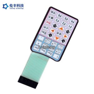 Matte Surface Waterproof Flat Membrane Switch Panel Silkscreen Printing