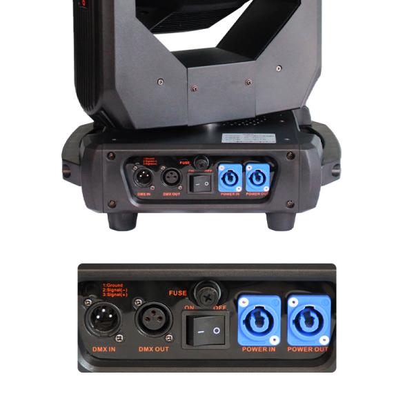 High Power 280W Sharp Beam Moving Headlight for Long Lifespan 8 Prism Lira Beam Light