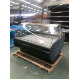 Cooked food display cabinet refrigerated preservation arc glass cover commercial