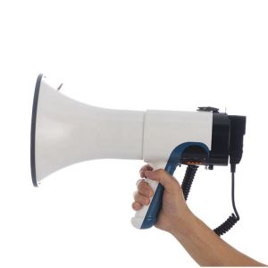 80W Handheld Megaphone Rechargeable USB with Intelligent Personal Assistant None