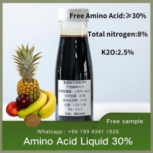 Quality N8 Amino Acid Liquid Fertilizer 30% No Salt Yellow Liquid for sale