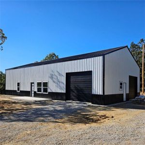 UPVC Downpipe Steel Structure Workshop With Galvanized Surface Treatment