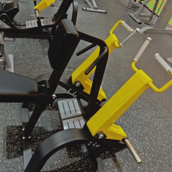 Commercial Indoor Gym Plate Loaded Fitness Body Building Machine Rowing Strength Trainer Steel Chest Back Seated Low Row