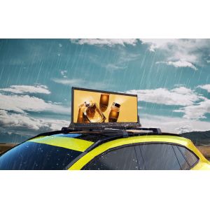CE ROHS FCC Car Top Led Display Full Color taxi advertising screens