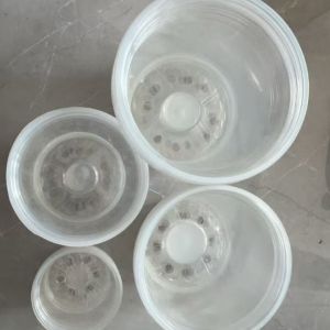 Transparent Orchid Pot With UV Resistant Coating