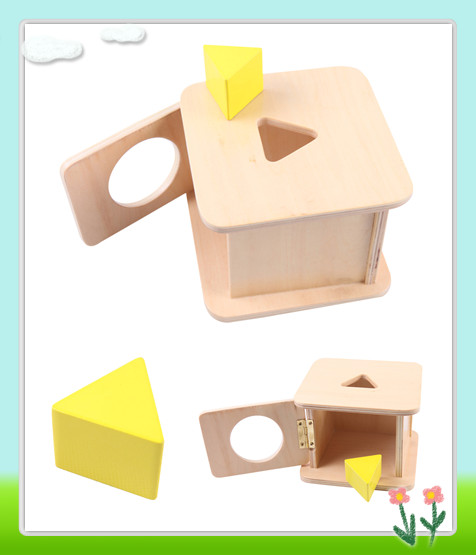 Montessori Materials Imbucare Box w/ Triangle Prism