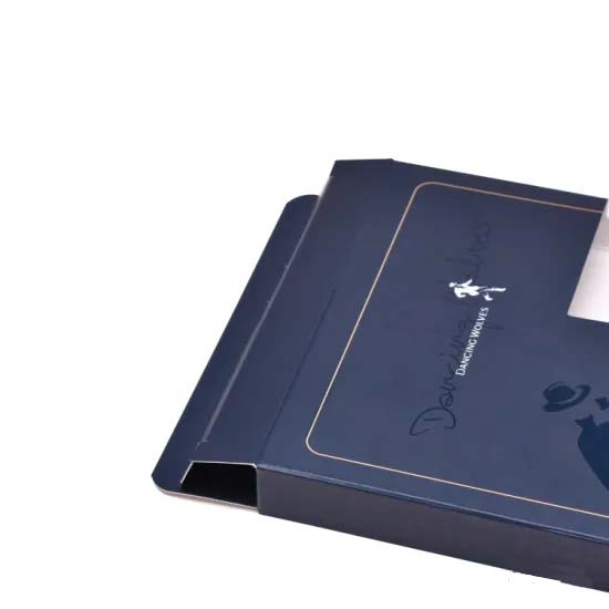 Aqueous Coating 182gsm PVC Window Paper Box Packaging For Clothing Business