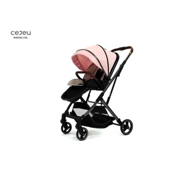 Buy Pink Lightweight Stroller With PU Wheel Shopping Basket at wholesale prices
