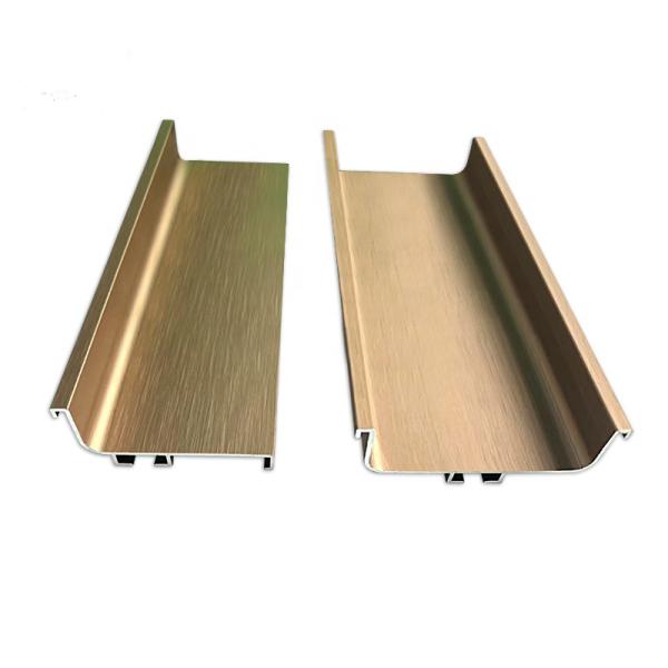 6.8 Meters Length Extrusion Aluminium Gola Profile For Kitchen Handle