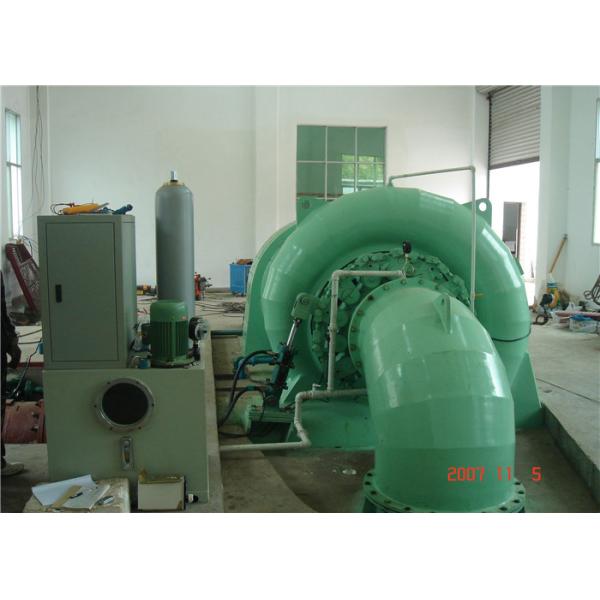 Stainless Steel 800kw+400kwFrancis Turbine Generator , Water Wheel Turbine For Rivers