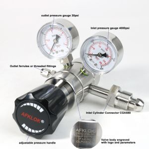 Dual Stage Pressure Regulator High Precision Stable Output for Industrial