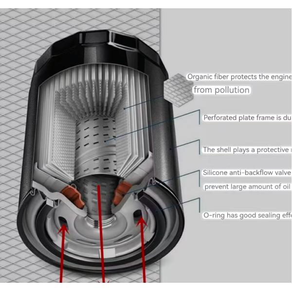 Auto Oil Filter Element 1012100RAAA Replacement For ISUZU LINGTUO 2.5T