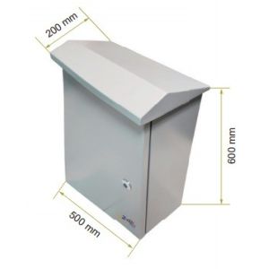 200mm Width Silver Plc Cabinet Components Plc Control Box For Electric Usage