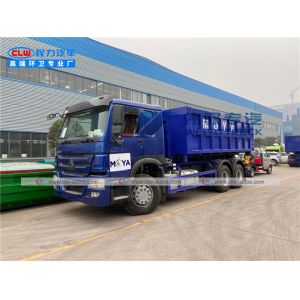 SINOTRUK HOWO 6x4 20cbm Hook Lift Garbage Truck