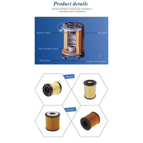 NISSAN Truck Engine Oil Filter Filter Paper Customized Color 8000 Miles Warranty