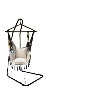 Outdoor Folding Double Hammock Stand with Customized Color and Easy Collapsible