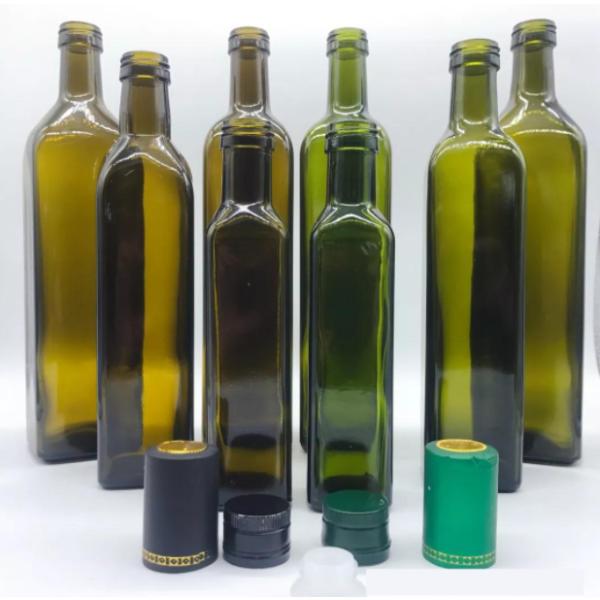 Cooking Olive Oil Glass Bottles in Customized Bottle Color and 250ml 500ml 750ml Sizes