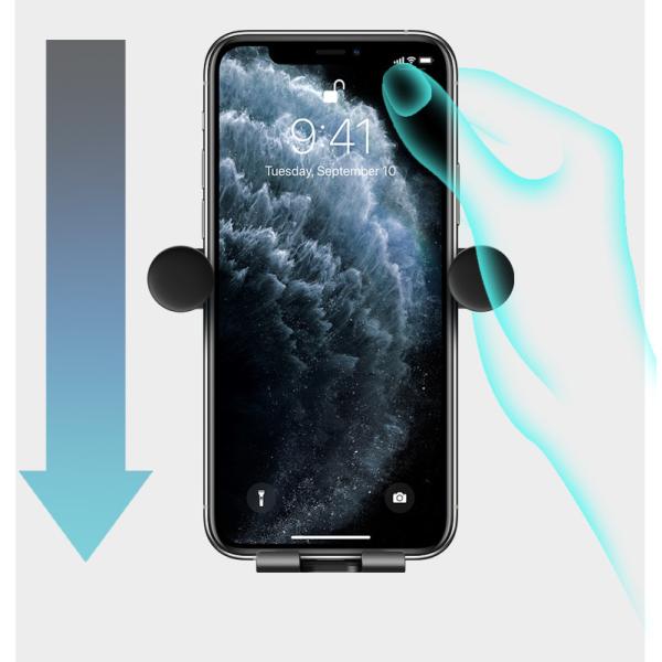 Car Mount Phone Holder Automatic Locking Universal Air Vent GPS Cell Phone Holder for Car for iPhone X/8/7/7P/6s/6P/5S