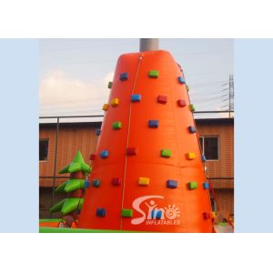 Outdoor kids inflatable rock climbing wall for inflatable sports games