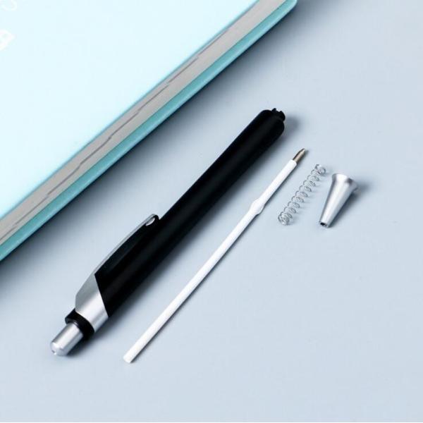 Plastic promotion ballpoint pennovelty pen with curved clip